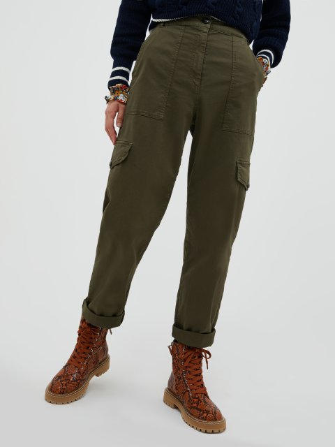 Зелёные брюки MAX&CO: фото 1 - Invogue