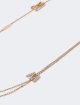 Золотисте кольє MAX MARA подвійне: фото 1 - Invogue