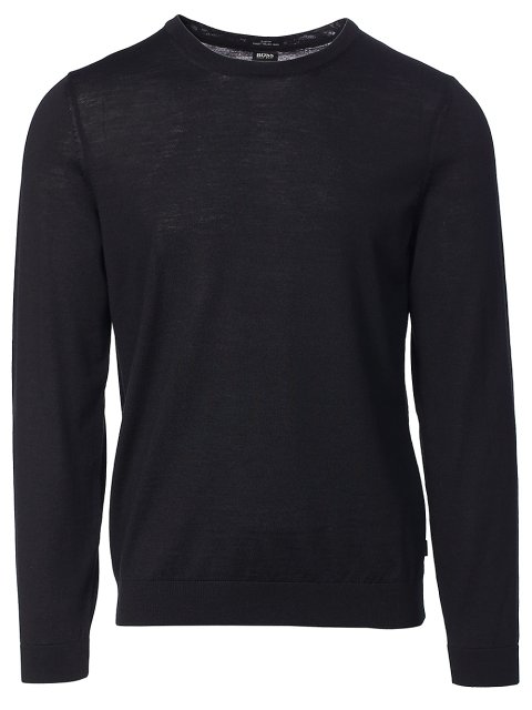 Чёрный свитер BOSS: фото - Invogue