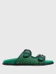 Зелёные шлепанцы WEEKEND MAX MARA: фото - Invogue