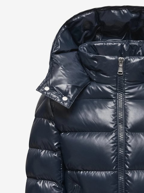 Темно-синя куртка MONCLER ENFANT : фото 3 - Invogue