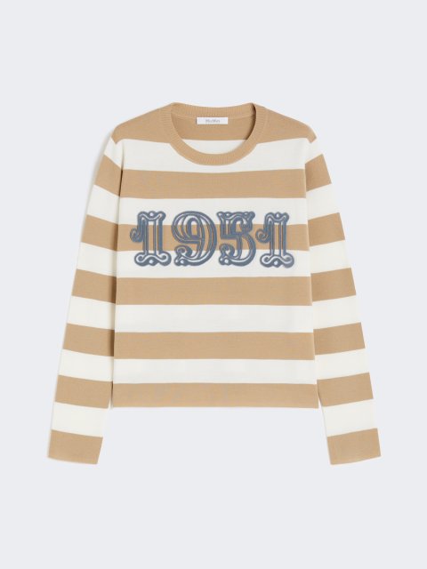 Светр у смужку MAX MARA з чистої вовни: фото - Invogue