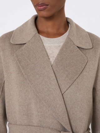 Серое пальто MAX MARA из шерсти: фото 4 - Invogue