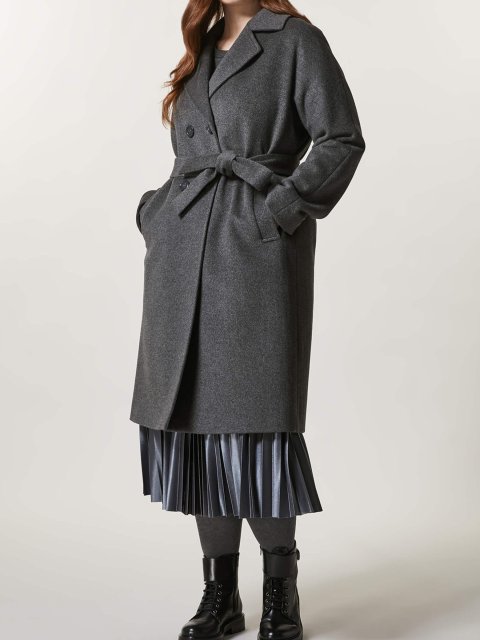 Темно-сіре пальто PERSONA : фото - Invogue