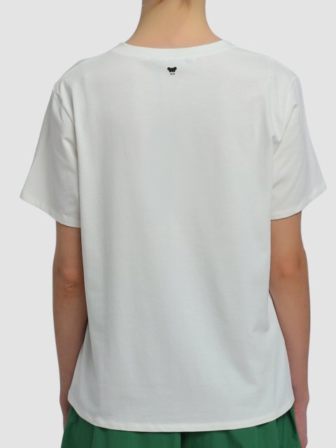 Белая футболка WEEKEND MAX MARA: фото 4 - Invogue