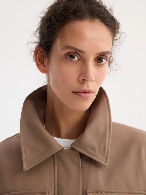 Бежевая куртка Róhe из хлопка: фото 5 - Invogue