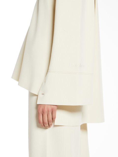 Белая блузка Max Mara из вискозной пряжи: фото 5 - Invogue