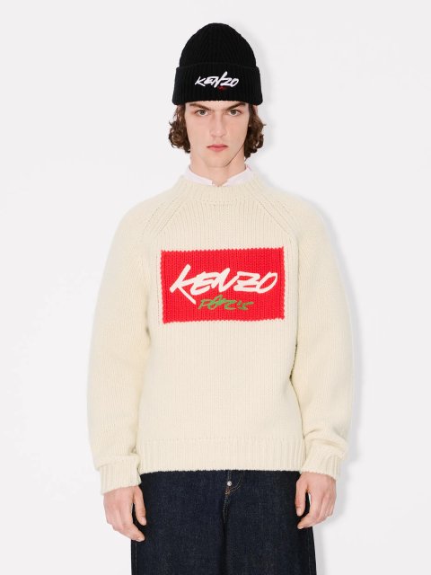 Белый свитер KENZO из шерсти: фото 2 - Invogue
