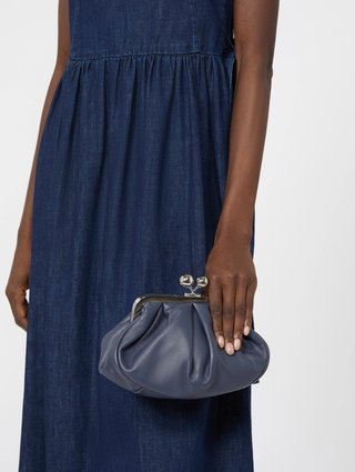 Темно-синя сумка Pasticcino Weekend MaxMara зі шкіри: фото 1 - Invogue