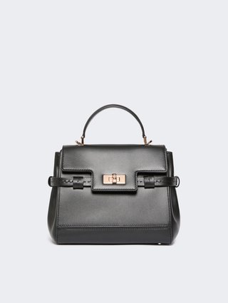 Чёрная сумка MAX MARA из кожи: фото - Invogue