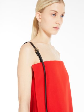 Червоний топ Sportmax з еластичної віскози: фото 5 - Invogue