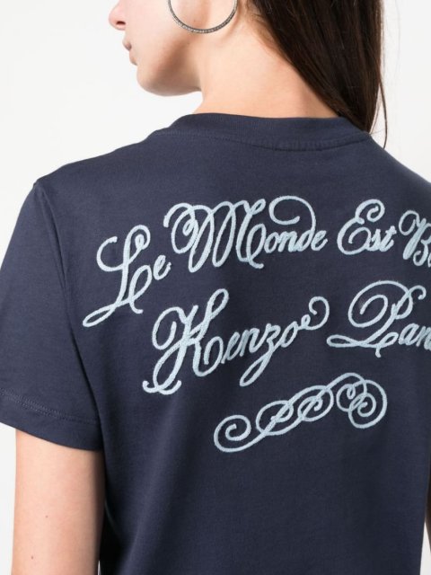 Синяя футболка KENZO: фото 3 - Invogue