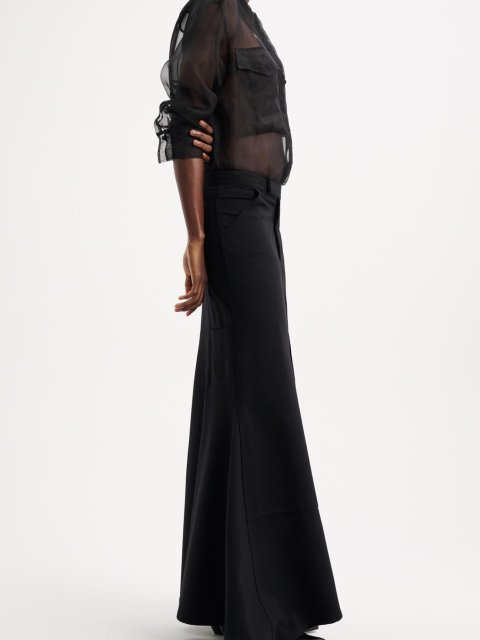 Черная асимметричная юбка DOROTHEE SCHUMACHER: фото 3 - Invogue