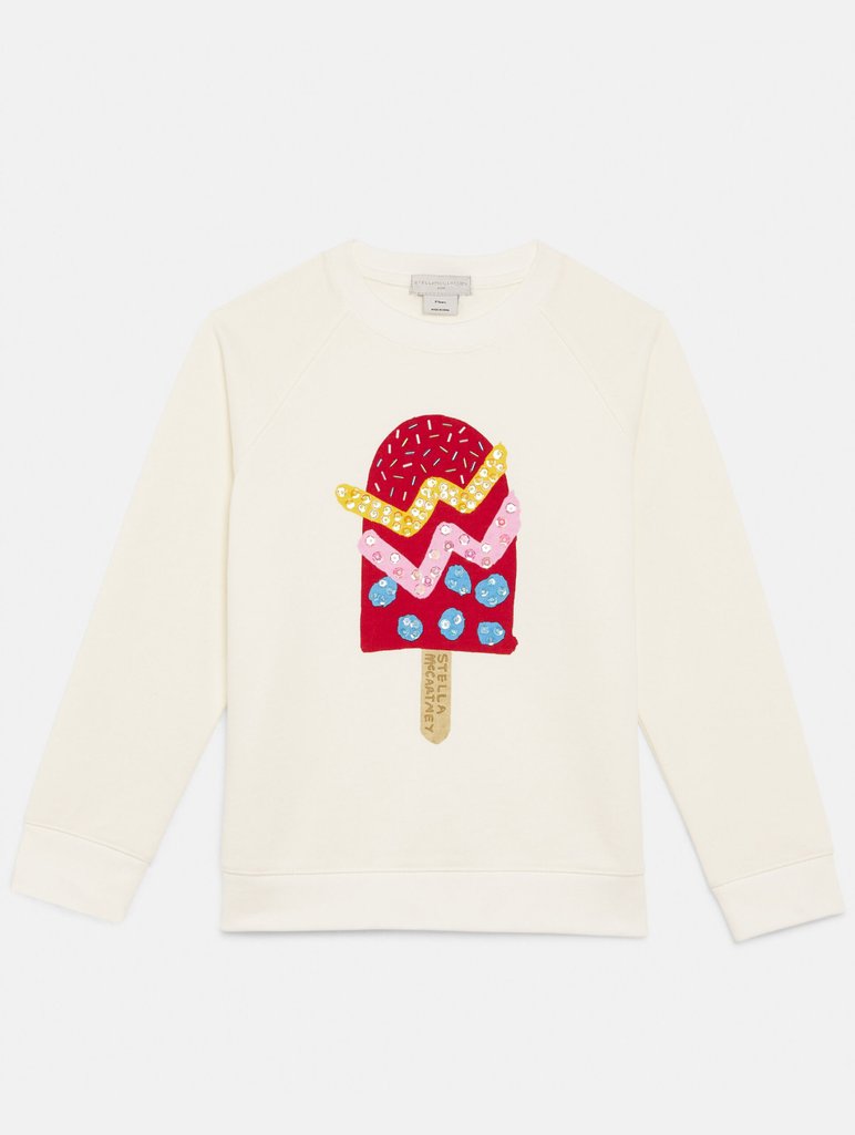 Біла кофта STELLA MCCARTNEY KIDS : фото - Invogue