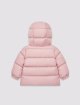 Рожевий пуховик Moncler з капюшоном: фото 1 - Invogue