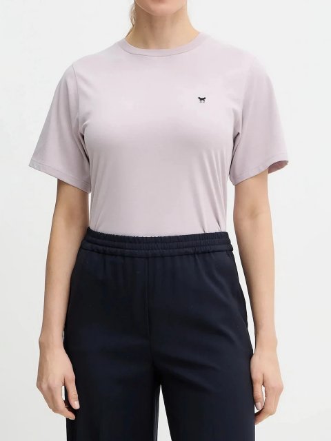 Лілова футболка Weekend Max Mara з бавовни: фото 1 - Invogue