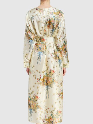 Молочное платье MAX MARA: фото 4 - Invogue