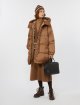 Світло-коричневий пуховик WEEKEND MAX MARA з капюшоном: фото 1 - Invogue