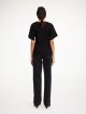 Чорна футболка BY MALENE BIRGER з еластичної бавовни: фото 3 - Invogue