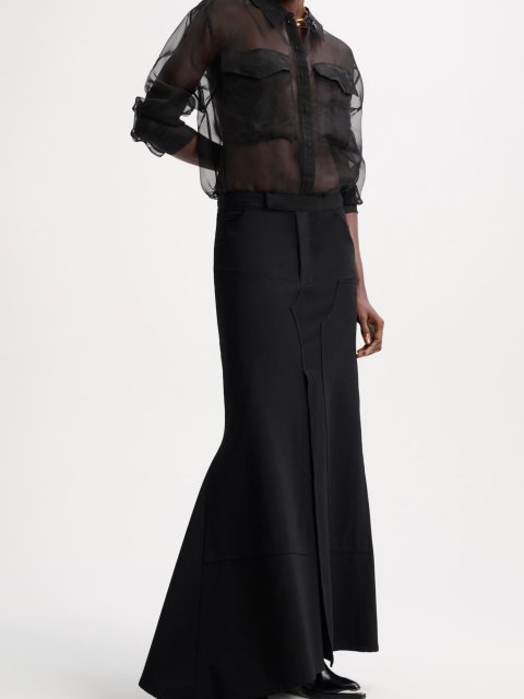 Черная асимметричная юбка DOROTHEE SCHUMACHER: фото 1 - Invogue