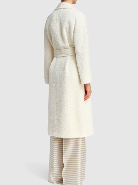 Белое пальто MAX MARA: фото 2 - Invogue