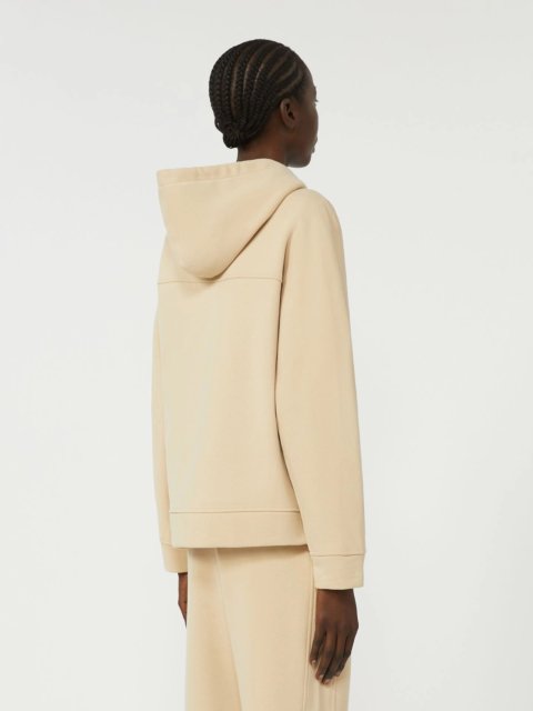 Бежеве худі WEEKEND MAX MARA з суміші бавовни: фото 3 - Invogue