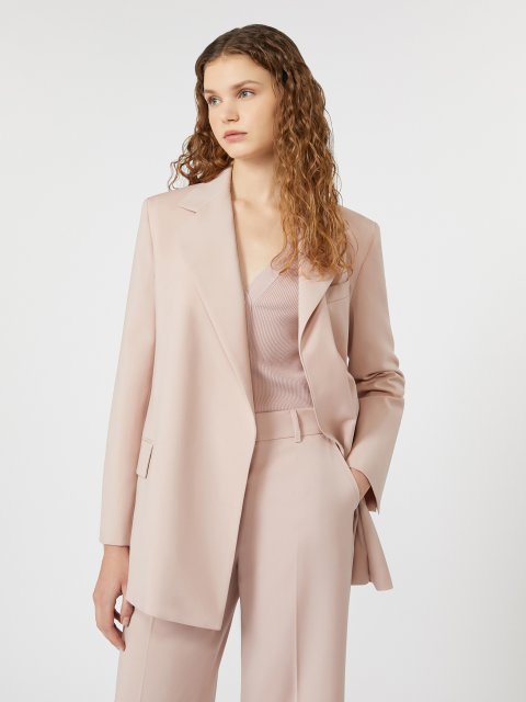 Рожевий жакет WEEKEND MAX MARA з вовни: фото 4 - Invogue