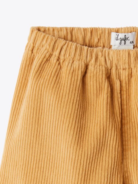 Оранжевые штаны IL Gufo вельветовые: фото 2 - Invogue