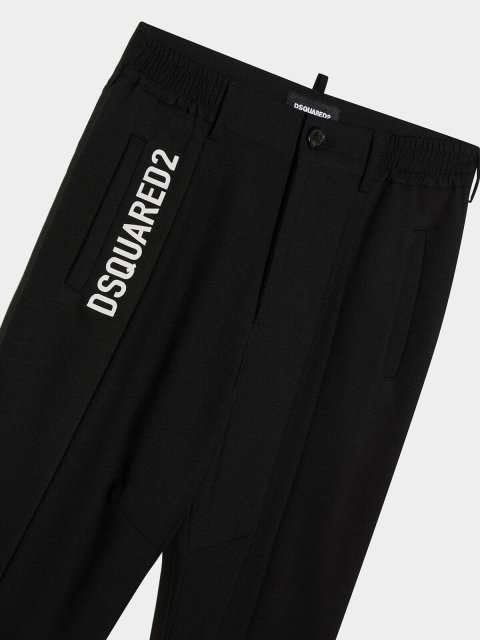 Чорні брюки DSQUARED KID : фото 2 - Invogue