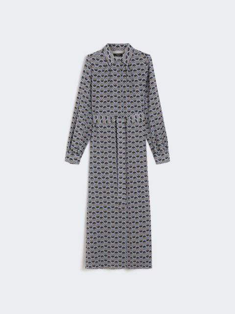 Блакитна сукня WEEKEND MAX MARA з принтом: фото - Invogue
