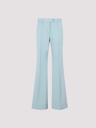 Голубые брюки клеш Acne Studios: фото - Invogue