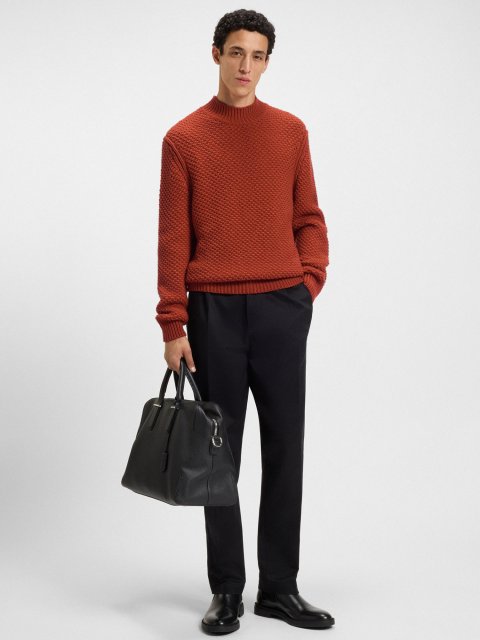 Помаранчевий светр BOSS з вовни: фото 1 - Invogue