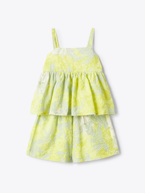 Зеленый комплект IL GUFO из топа и шорт: фото - Invogue