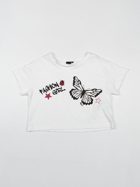 Біла футболка MONNALISA : фото - Invogue