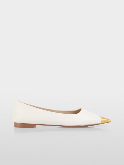 Плоские балетки Marc Cain из кожи козы: фото - Invogue