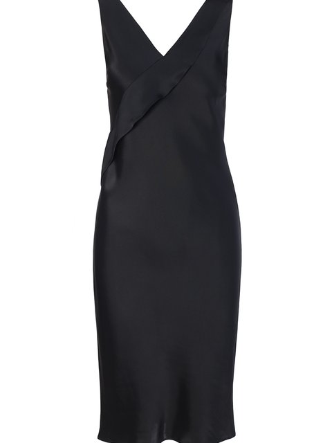 Чёрное платье HELMUT LANG: фото - Invogue