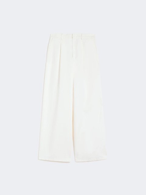 Білі брюки Max Mara з суміші бавовни та льону: фото - Invogue