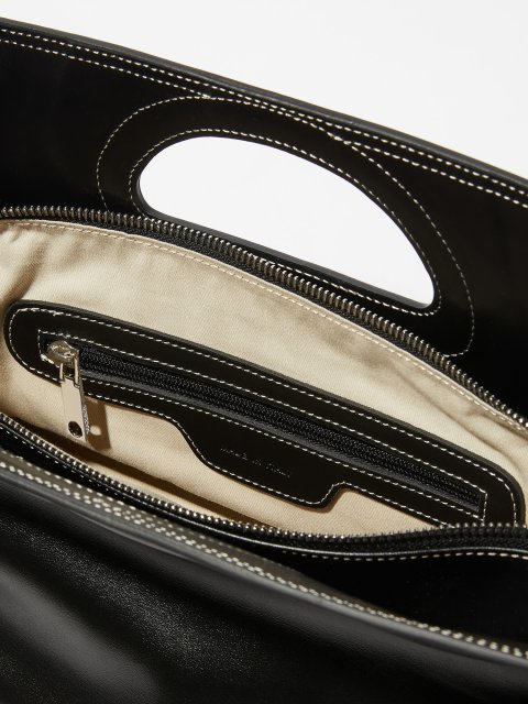 Черная сумка Max&Co из гладкой кожи: фото 5 - Invogue