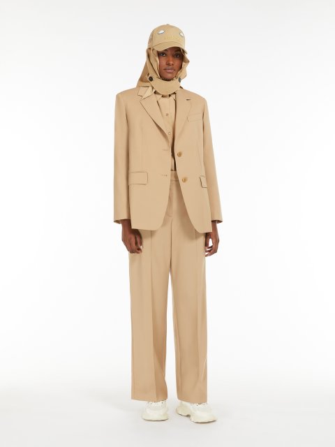 Бежевий жакет WEEKEND MAX MARA з вовни: фото 1 - Invogue