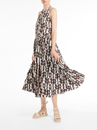 Коричневое платье MAX MARA: фото 3 - Invogue