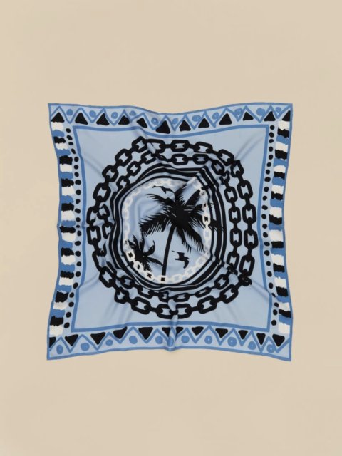 Синий платок MARINA RINALDI: фото - Invogue