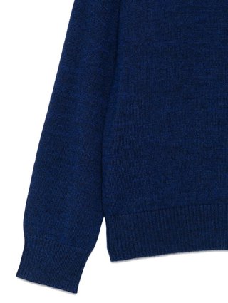 Синий свитер EMPORIO ARMANI KIDS из шерсти и акрила: фото 1 - Invogue