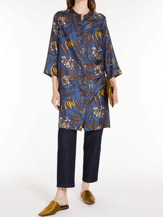 Синее платье MAX MARA: фото 1 - Invogue