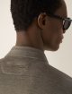 Темно-бежева футболка-поло Zegna з льону: фото 3 - Invogue