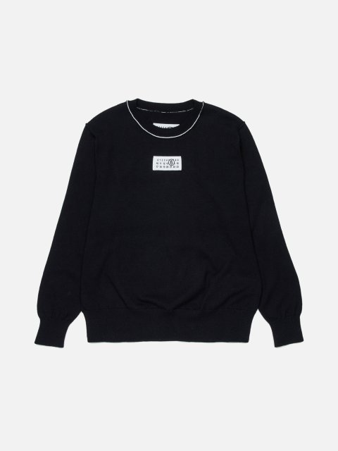 Чёрная кофта MM6 Maison Margiela из хлопка: фото - Invogue