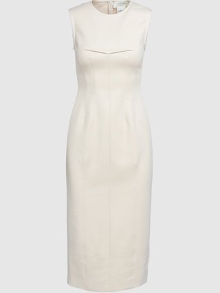 Молочное платье Sportmax: фото - Invogue