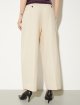 Кремовые брюки Max&Co из льна и хлопка: фото 4 - Invogue