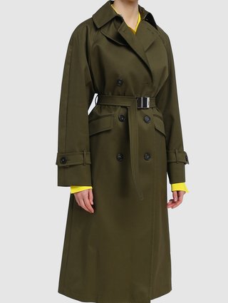 Зелёный плащ Sportmax: фото 3 - Invogue