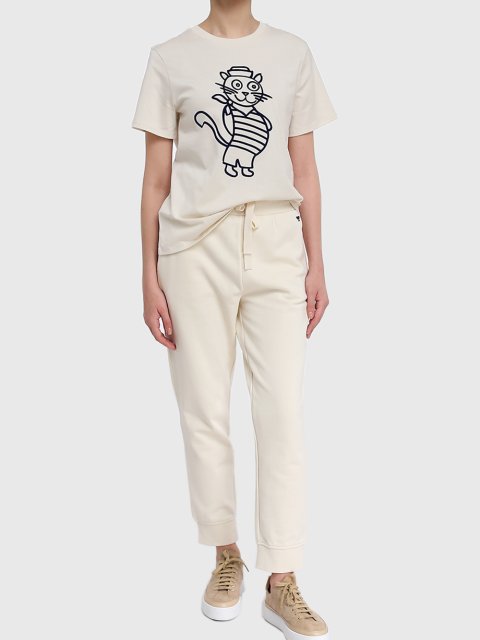 Кремовая футболка WEEKEND MAX MARA: фото 1 - Invogue