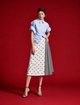 Белая юбка Pushbutton из хлопка и льна: фото 1 - Invogue